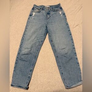 Zara women's Light Blue Ankle Jeans